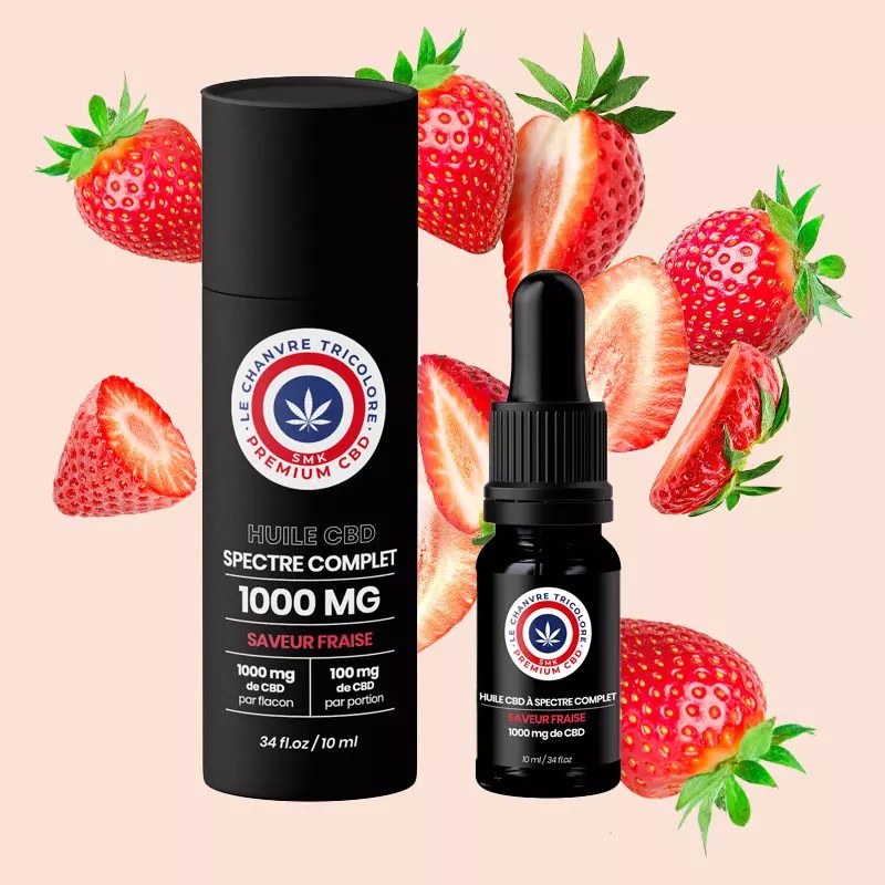 Huile CBD full Spectrum fraise